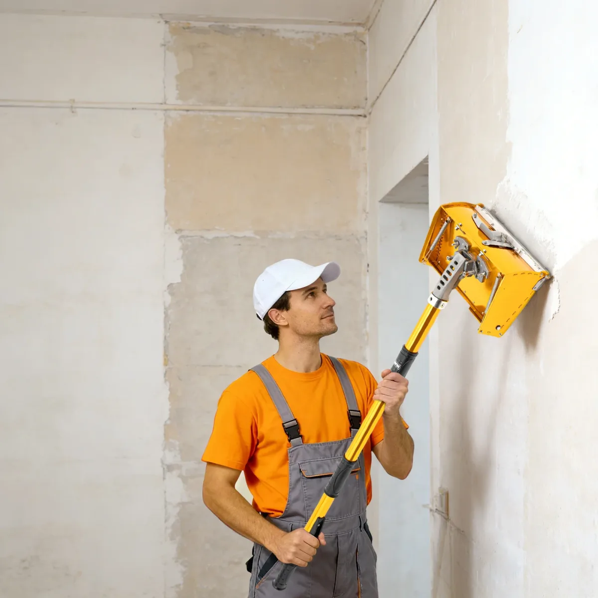 Applicateur de mastic à manche télescopique