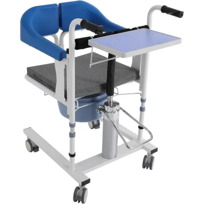 Chaise de toilette à roulettes réglable – image 3