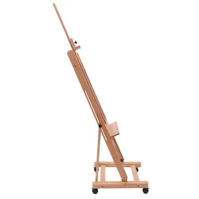 Chevalet en bois de hêtre réglable sur roulettes – image 3