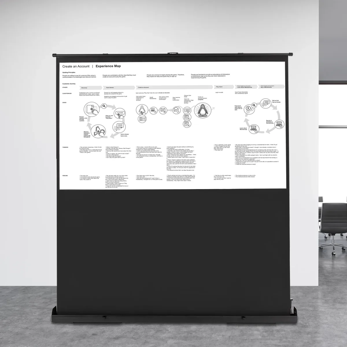 Écran de projection portable sur pied, 16:9