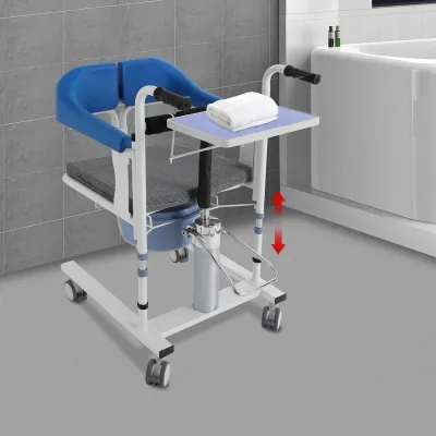 Fauteuil de transfert hydraulique bleu – image 3