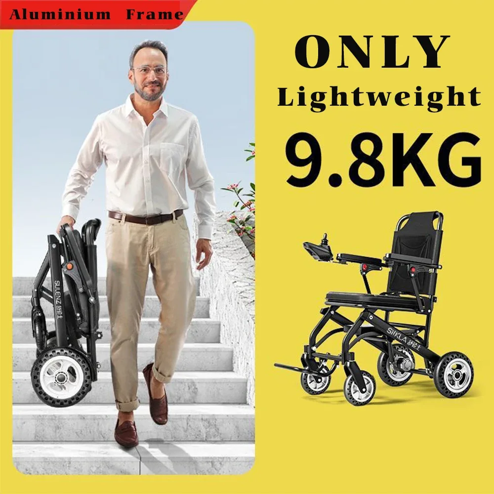 Fauteuil roulant électrique pliable ultraléger