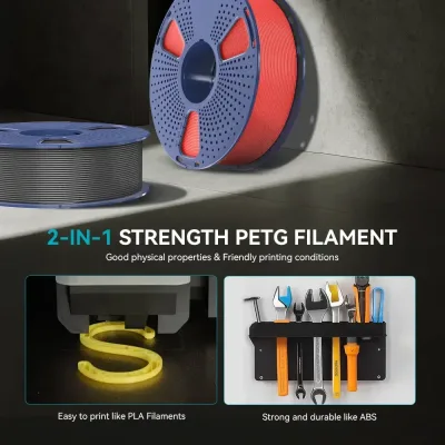 Filament PETG multicolore 1,75 mm pour imprimante 3D – image 2