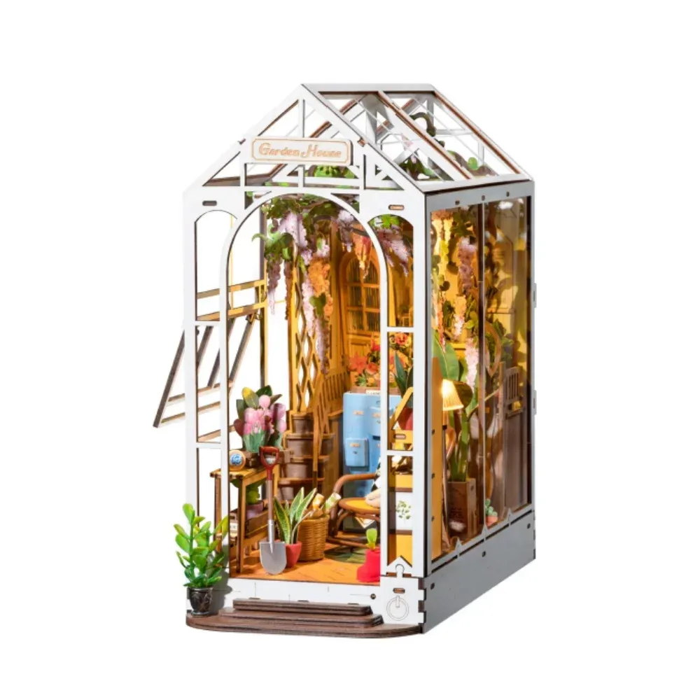 Kit de maison de poupée en bois avec LED