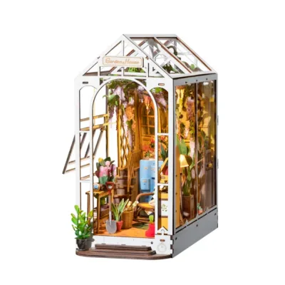 Kit de maison de poupée en bois avec LED