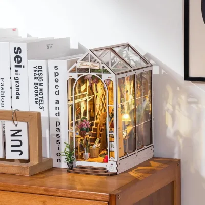 Kit de maison de poupée en bois avec LED – image 2