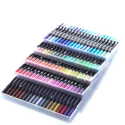 Marqueurs aquarelle à double pointe, 100 couleurs – image 2