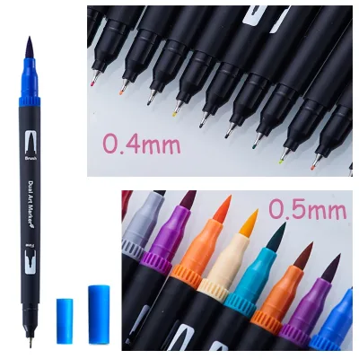 Marqueurs aquarelle à double pointe, 100 couleurs – image 3