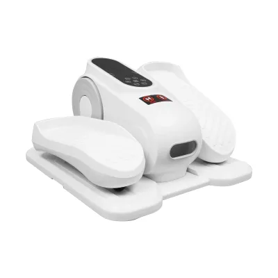 Mini pédalier d'exercice blanc avec télécommande – image 2