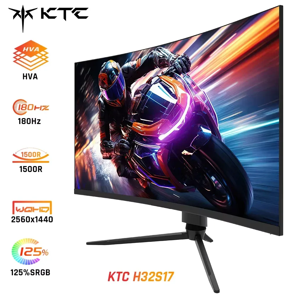 Moniteur de jeu incurvé 32 pouces QHD 180 Hz