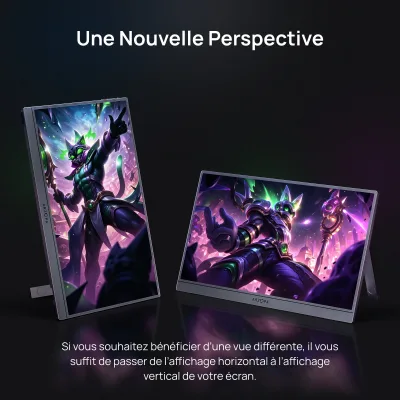 Moniteur portable gris 41 cm, 144 Hz – image 3