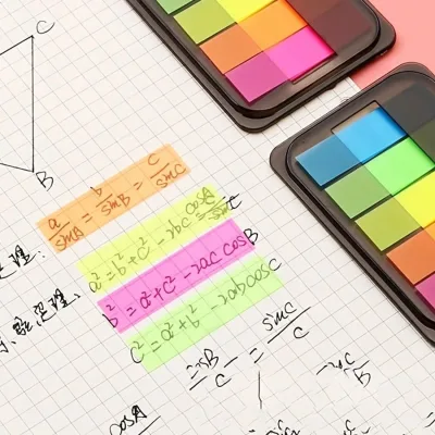 Notes autocollantes transparentes colorées – image 3