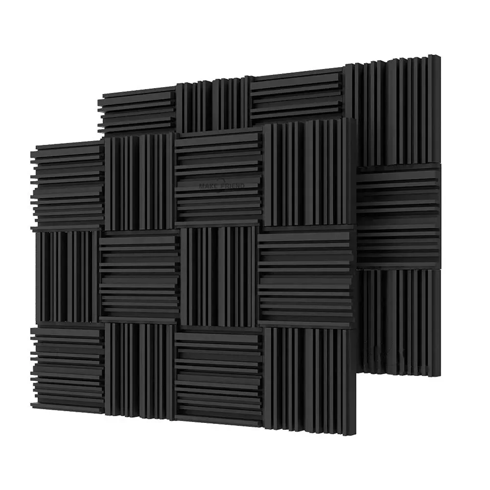 Panneaux acoustiques en mousse, lot de 24 pièces