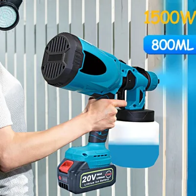 Pistolet à peinture électrique sans fil 800 ml