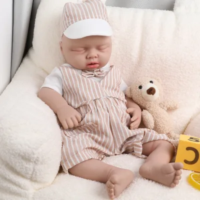 Poupée reborn en silicone, 53 cm, bébé garçon – image 2