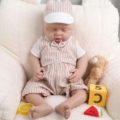 Poupée reborn en silicone, 53 cm, bébé garçon – image 3