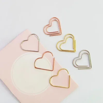 Trombones en forme de cœur, lot de 50 pièces – image 3